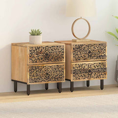 Bedside Cabinet Solid Wood Mango