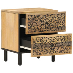 vidaXL Bedside Cabinets 2 pcs 40x33x46 cm Solid Wood Mango 4