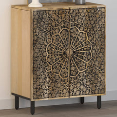 vidaXL Side Cabinet 60x33x75 cm Solid Wood Mango 1
