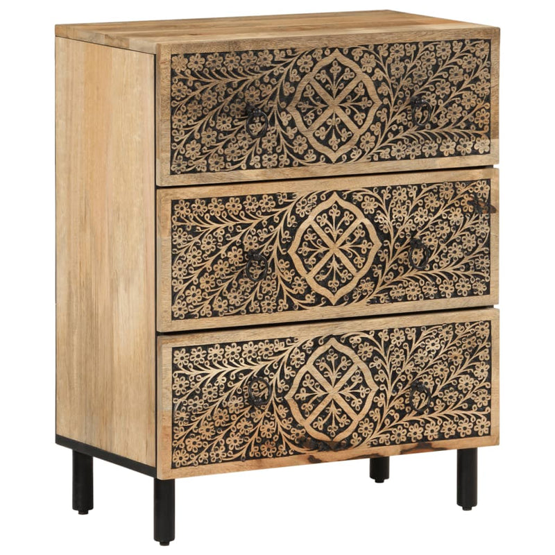 Side Cabinet 60x33x75 cm Solid Wood Mango