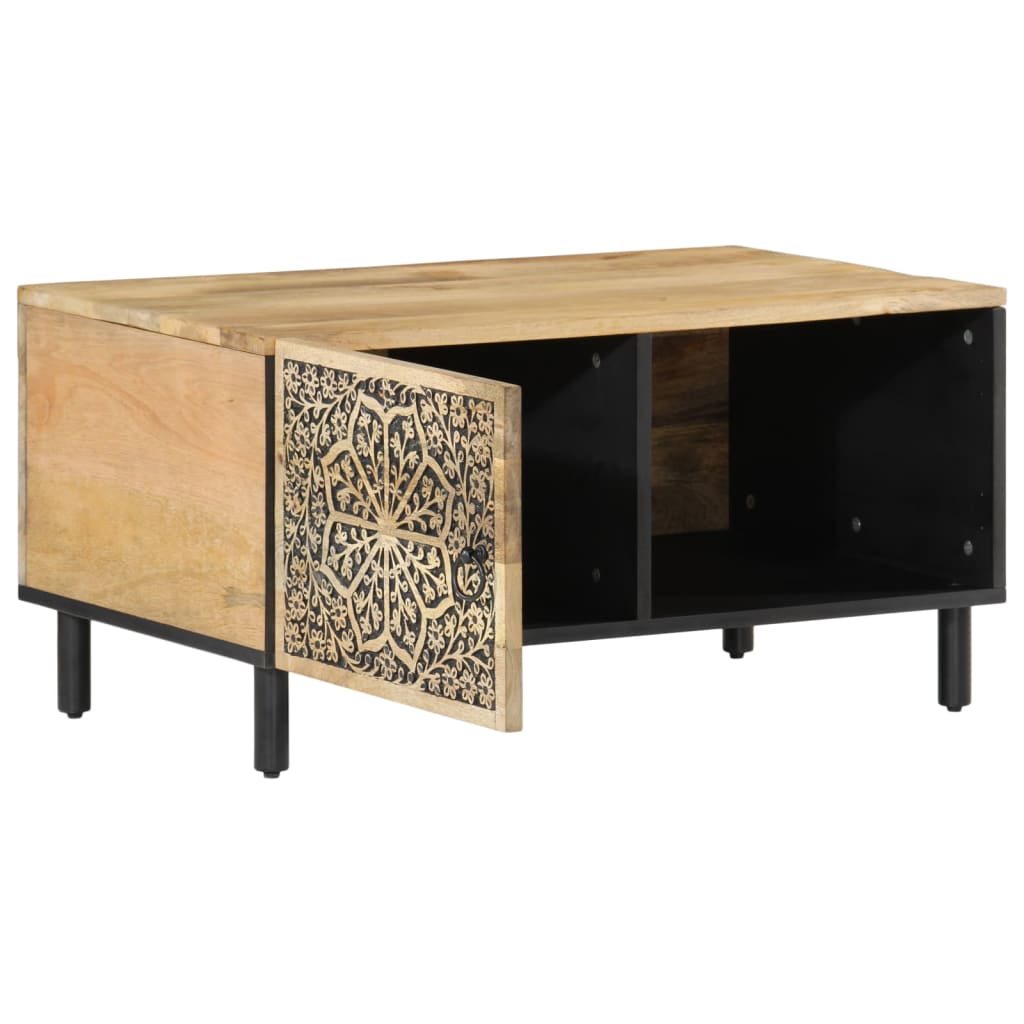 vidaXL Coffee Table 80x50x40 cm Solid Wood Mango 4