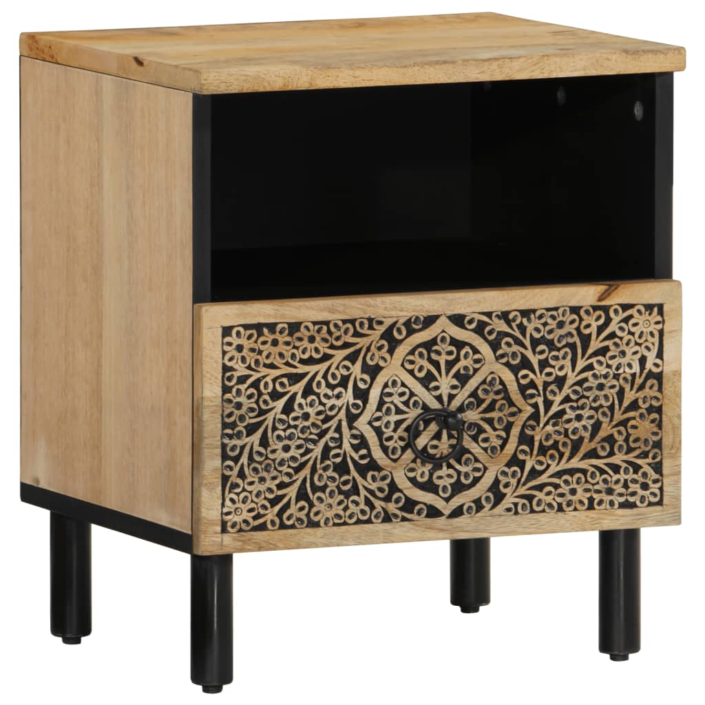 vidaXL Bedside Cabinets 2 pcs 40x33x46 cm Solid Wood Mango 5