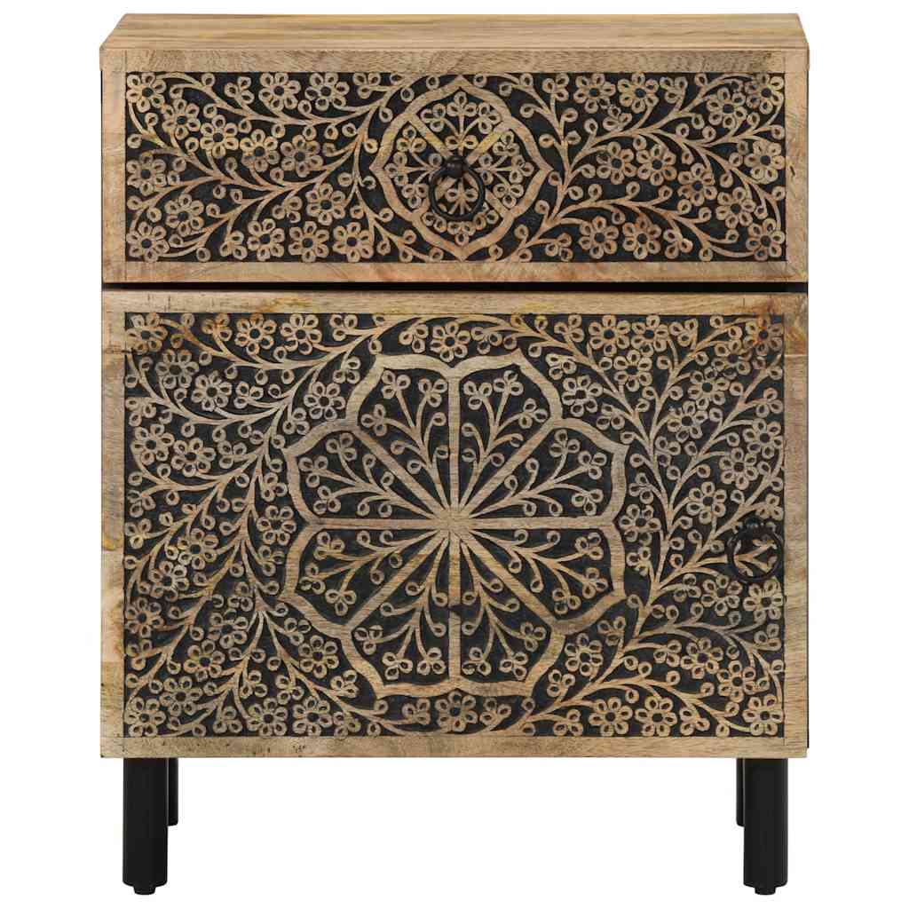 vidaXL Bedside Cabinet 50x33x60 cm Solid Wood Mango 5