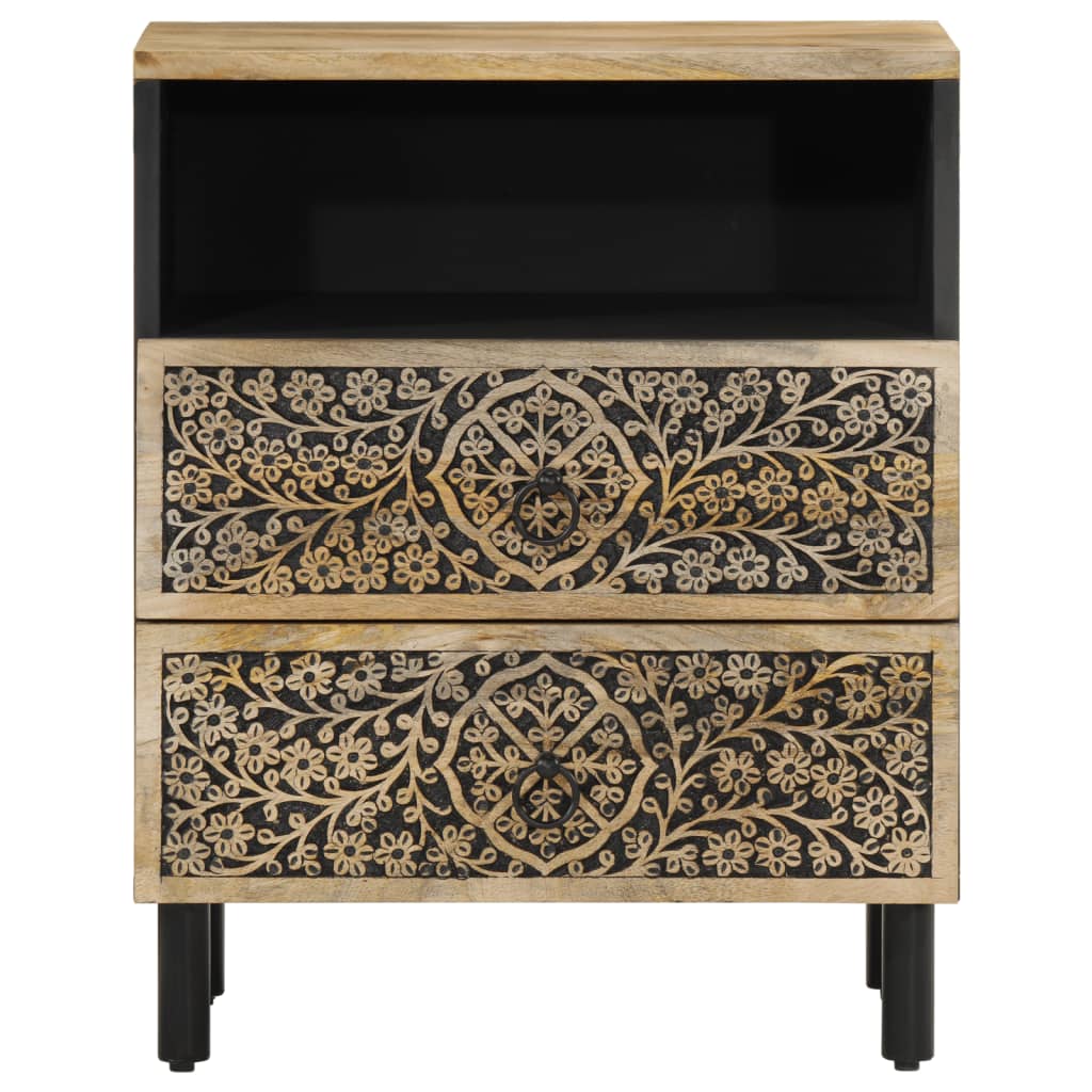vidaXL Bedside Cabinet 50x33x60 cm Solid Wood Mango 5