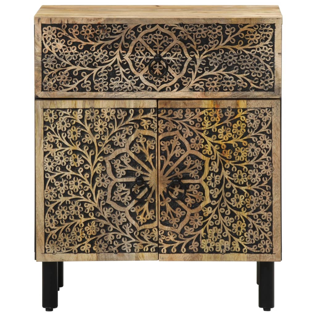 vidaXL Bedside Cabinet 50x33x60 cm Solid Wood Mango 5
