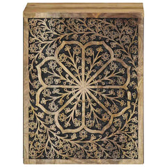 vidaXL Bathroom Wall Cabinet 38x33x48 cm Solid Wood Mango 3