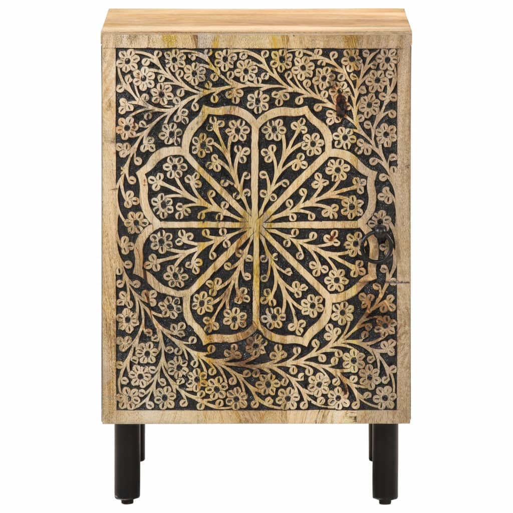 vidaXL Bathroom Cabinet 38x33x58 cm Solid Wood Mango 3