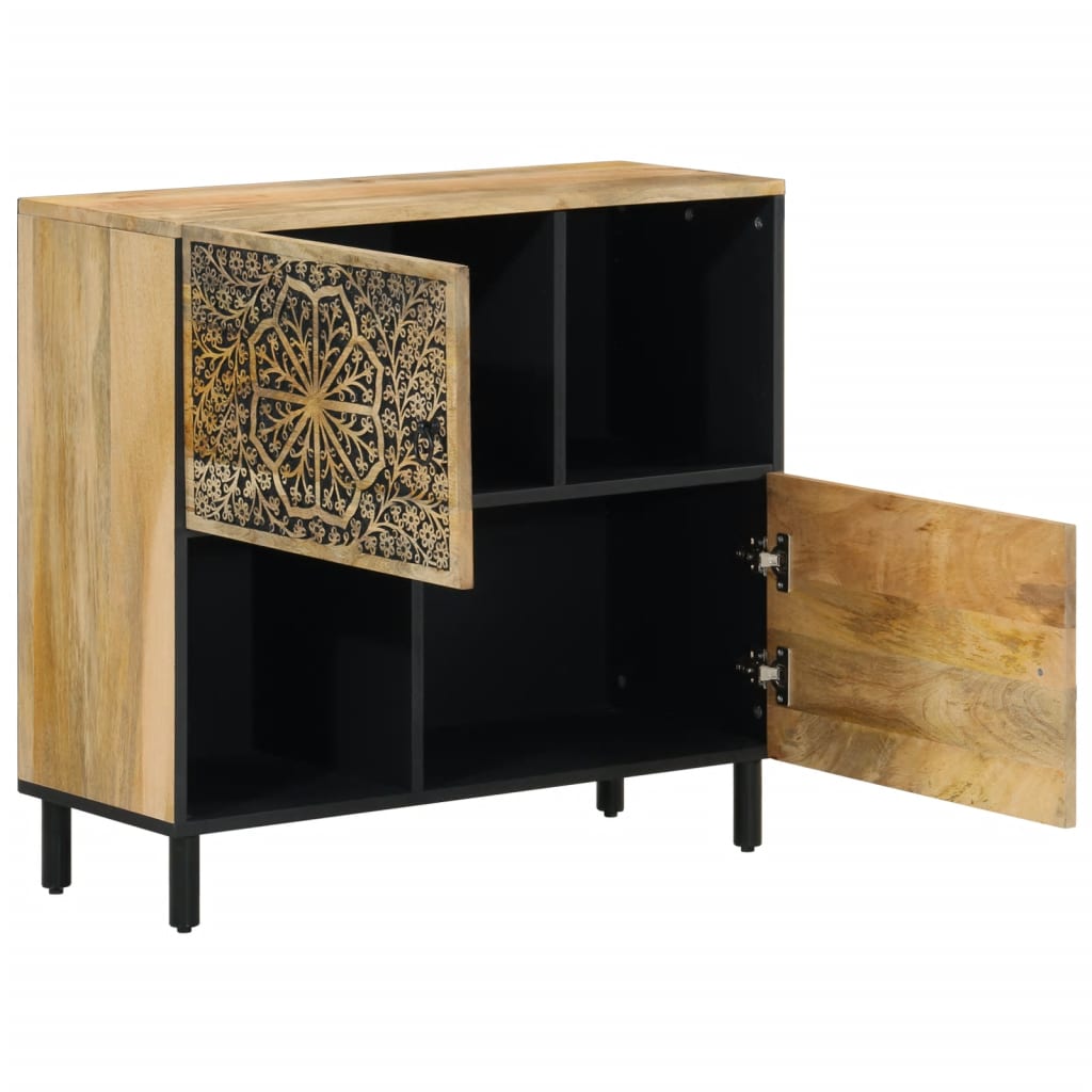 vidaXL Side Cabinet 80x33x75 cm Solid Wood Mango 4