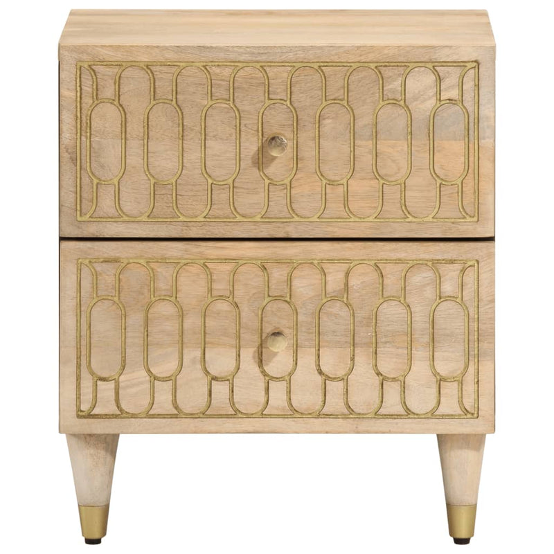 Bedside Cabinets 2 pcs 40x33x46 cm Solid Wood Mango