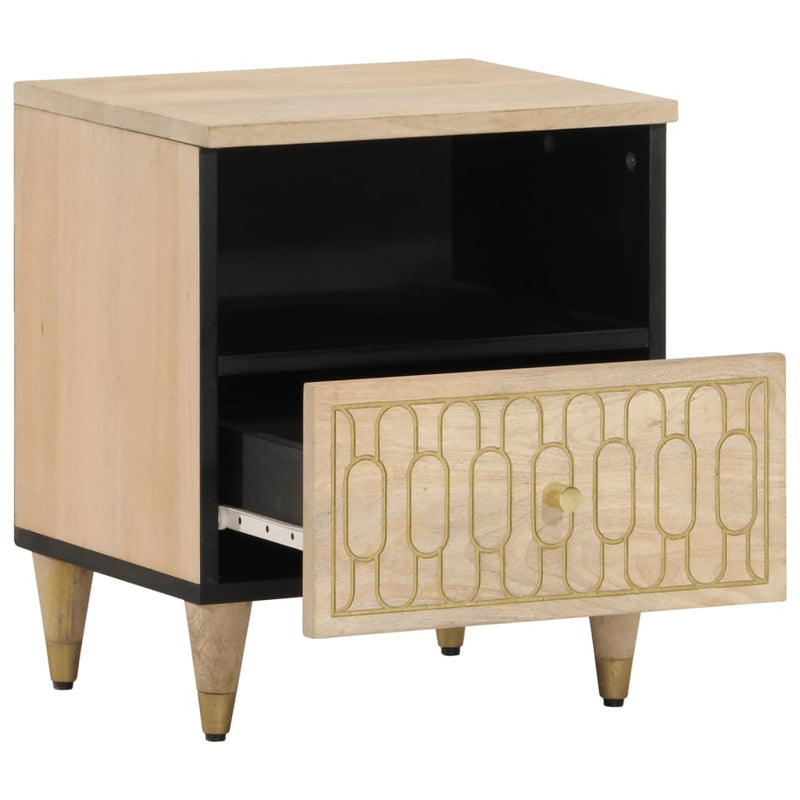 Bedside Cabinets 2 pcs 40x33x46 cm Solid Wood Mango