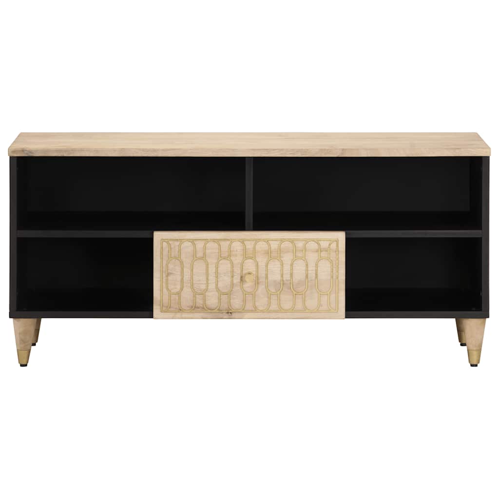 vidaXL TV Cabinet | Natural wood | Solid mango wood | Medium | TV Cabinet 4