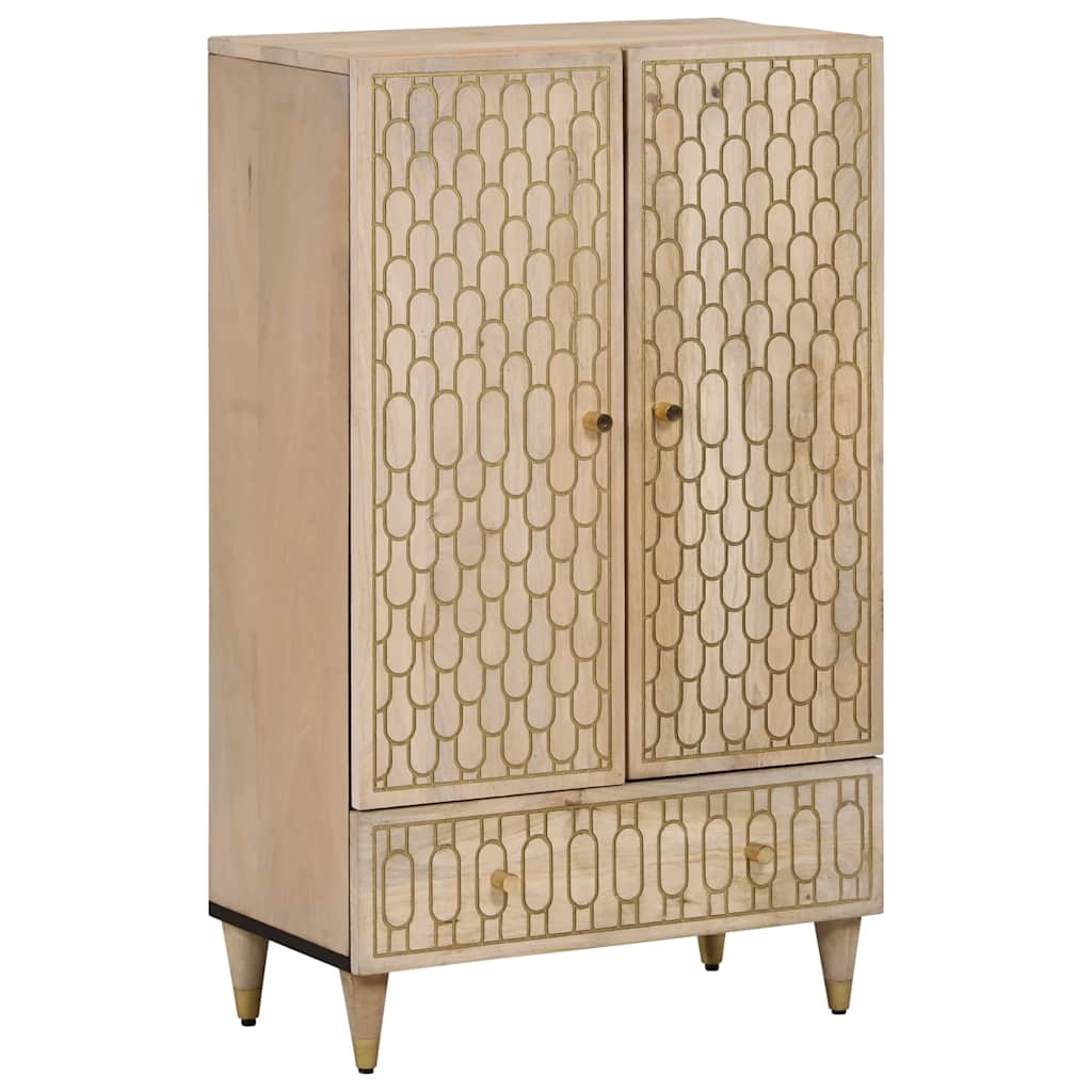 vidaXL Highboard 60x33x100 cm Solid Wood Mango 2