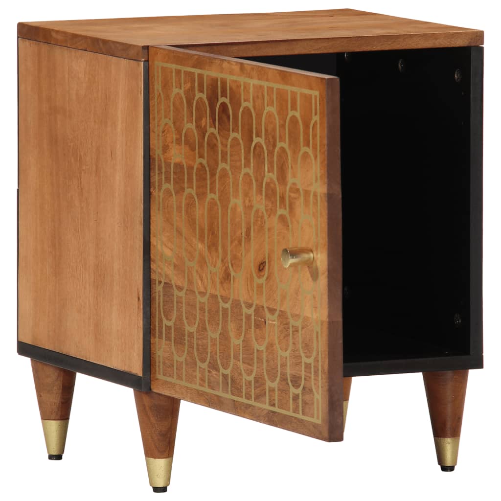 vidaXL Bedside Cabinet 40x33x46 cm Solid Wood Mango 3