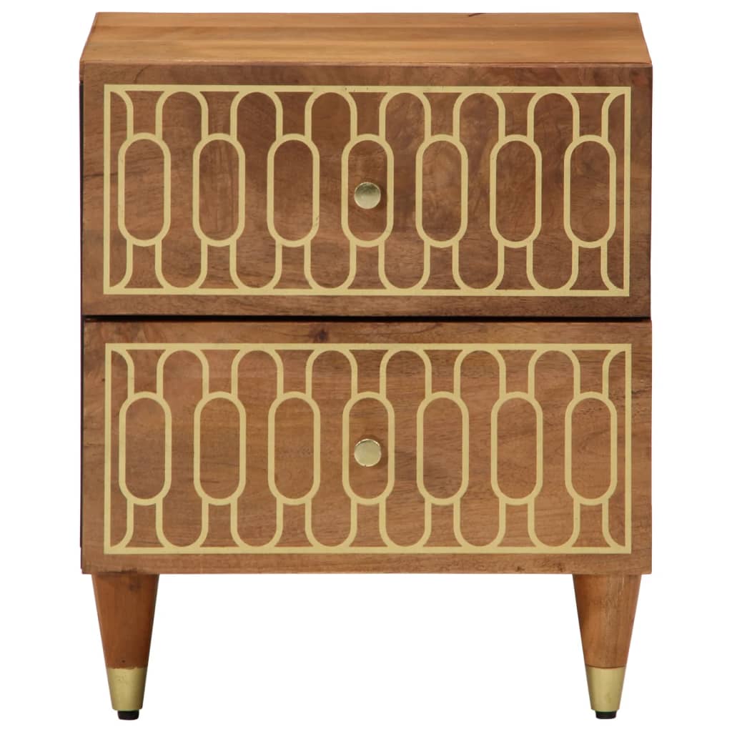 vidaXL Bedside Cabinets 2 pcs 40x33x46 cm Solid Wood Mango 2