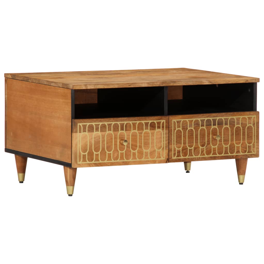 Coffee Table 80x54x40 cm Solid Wood Mango Honey brown