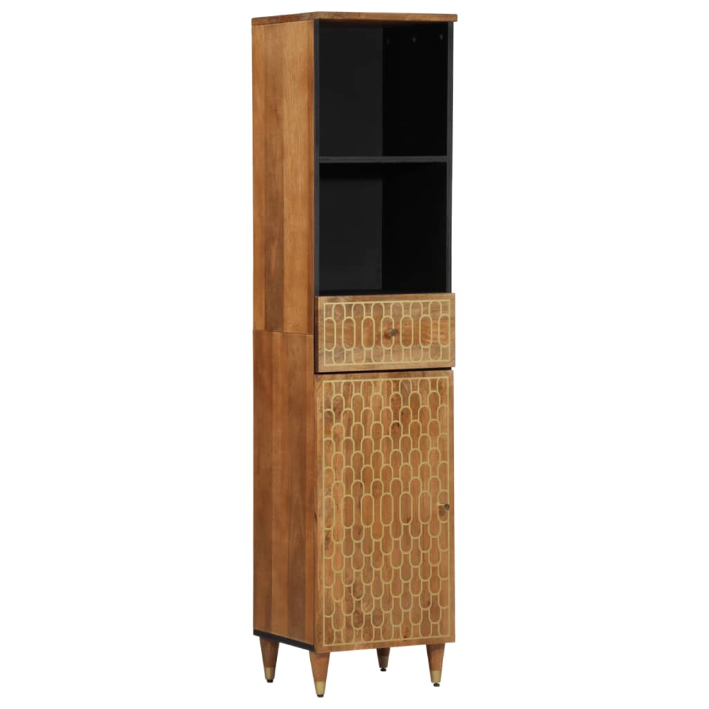 vidaXL Bathroom Cabinet 38x33x160 cm Solid Wood Mango 1