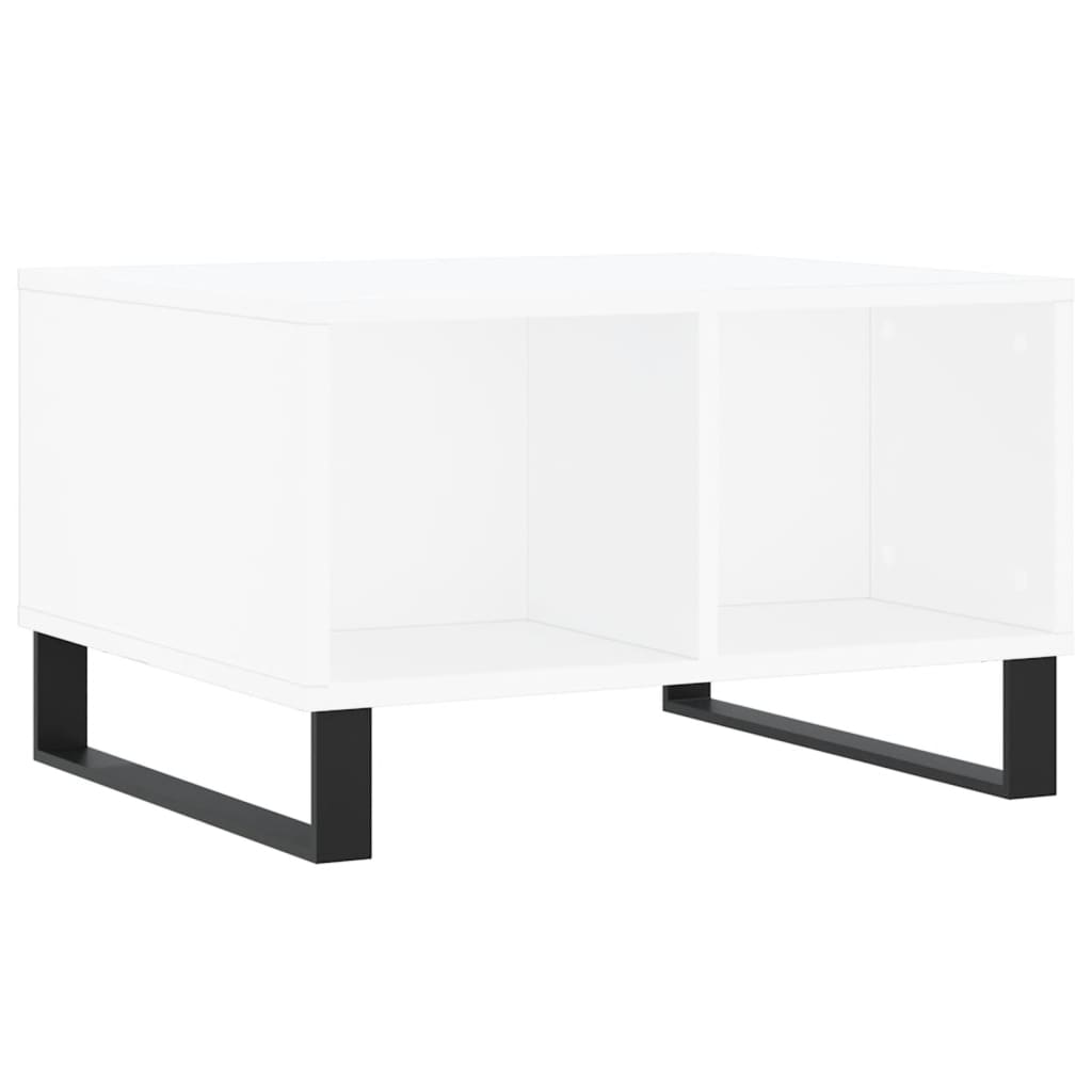 vidaXL Coffee Table White 60x50x36.5 cm Engineered Wood 2