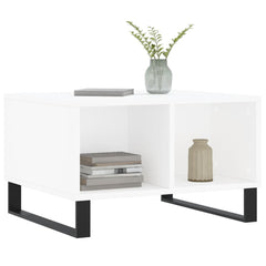 vidaXL Coffee Table White 60x50x36.5 cm Engineered Wood 3