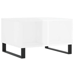 vidaXL Coffee Table High Gloss White 60x50x36.5 cm Engineered Wood 2