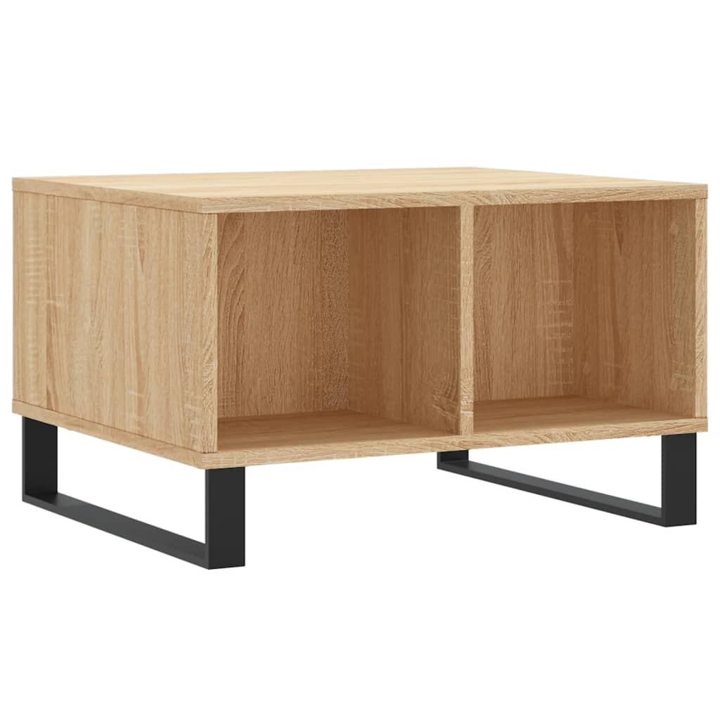 vidaXL Coffee Table Sonoma Oak 60x50x36.5 cm Engineered Wood 2
