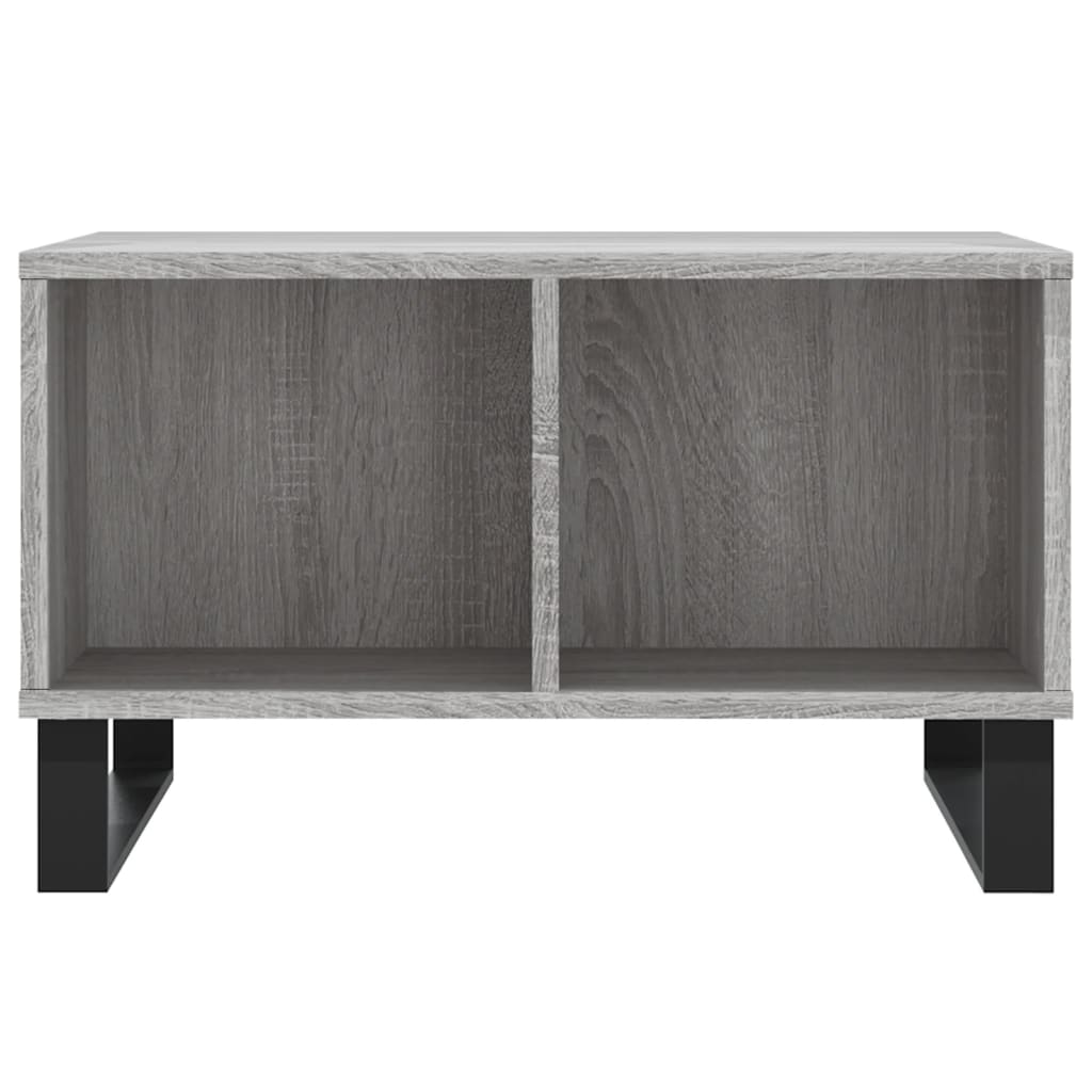 vidaXL Coffee Table Grey Sonoma 60x50x36.5 cm Engineered Wood 4