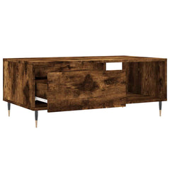 vidaXL Coffee Table Smoked Oak 90x50x36.5 cm Engineered Wood 6