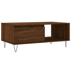 vidaXL Coffee Table Brown Oak 90x50x36.5 cm Engineered Wood 2