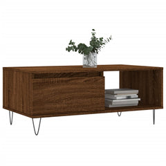vidaXL Coffee Table Brown Oak 90x50x36.5 cm Engineered Wood 3