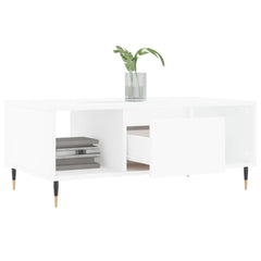 vidaXL Coffee Table White 90x50x36.5 cm Engineered Wood 4