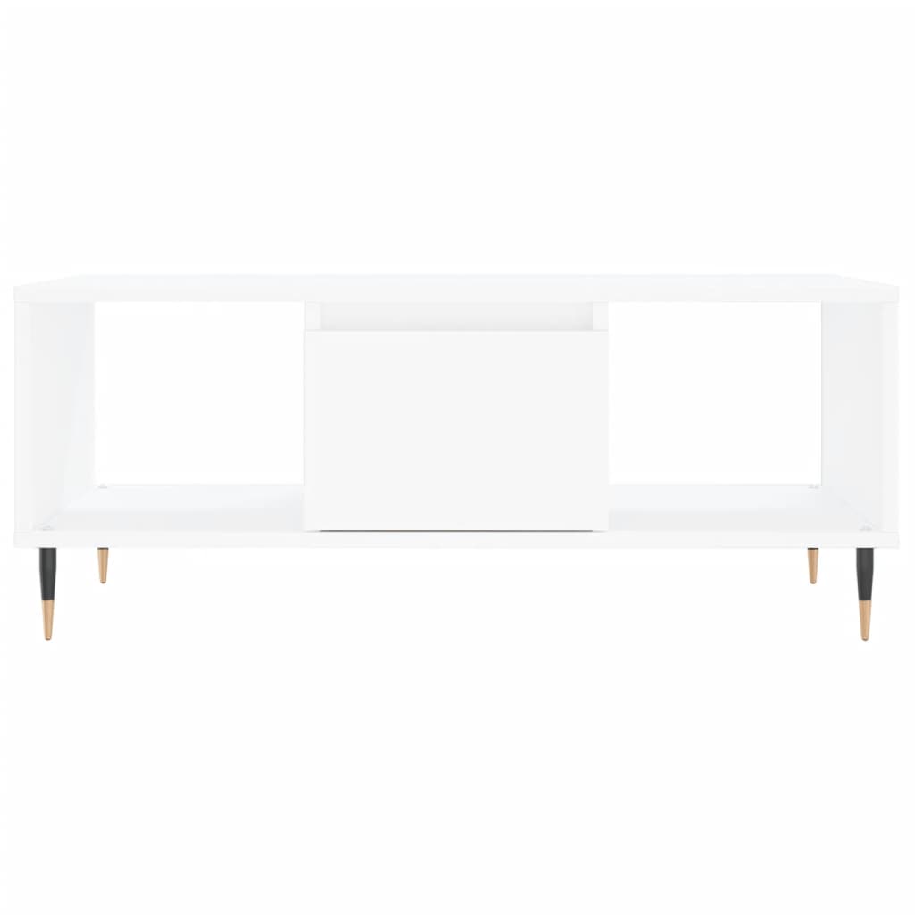 vidaXL Coffee Table White 90x50x36.5 cm Engineered Wood 5