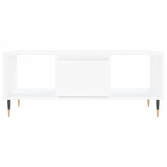 vidaXL Coffee Table White 90x50x36.5 cm Engineered Wood 5