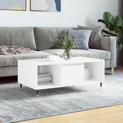 vidaXL Coffee Table White 90x50x36.5 cm Engineered Wood 1