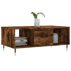 vidaXL Coffee Table Smoked Oak 90x50x36.5 cm Engineered Wood 3