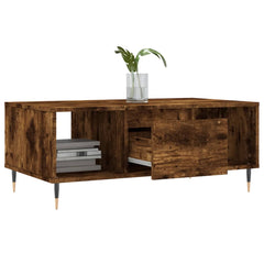 vidaXL Coffee Table Smoked Oak 90x50x36.5 cm Engineered Wood 4