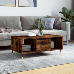vidaXL Coffee Table Smoked Oak 90x50x36.5 cm Engineered Wood 1
