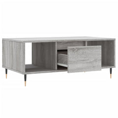 vidaXL Coffee Table Grey Sonoma 90x50x36.5 cm Engineered Wood 6