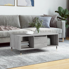 vidaXL Coffee Table Grey Sonoma 90x50x36.5 cm Engineered Wood 1