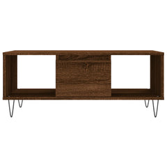 vidaXL Coffee Table Brown Oak 90x50x36.5 cm Engineered Wood 5