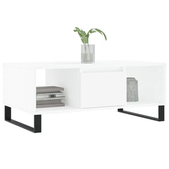 vidaXL Coffee Table White 90x50x36.5 cm Engineered Wood 3