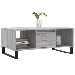 vidaXL Coffee Table Grey Sonoma 90x50x36.5 cm Engineered Wood 3