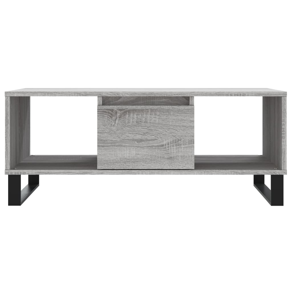 vidaXL Coffee Table Grey Sonoma 90x50x36.5 cm Engineered Wood 5