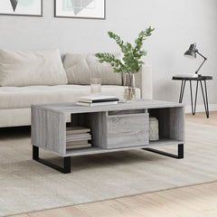 vidaXL Coffee Table Grey Sonoma 90x50x36.5 cm Engineered Wood 1