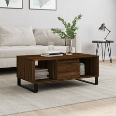 vidaXL Coffee Table Brown Oak 90x50x36.5 cm Engineered Wood 1