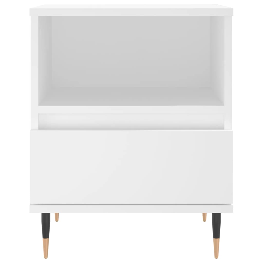 vidaXL Bedside Cabinet White 40x35x50 cm Engineered Wood 5