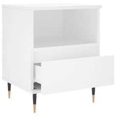 vidaXL Bedside Cabinet White 40x35x50 cm Engineered Wood 6