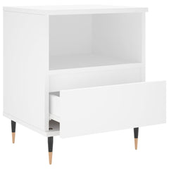 vidaXL Bedside Cabinets 2 pcs White 40x35x50 cm Engineered Wood 6