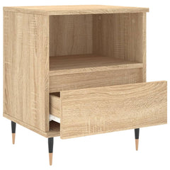 vidaXL Bedside Cabinet Sonoma Oak 40x35x50 cm Engineered Wood 6