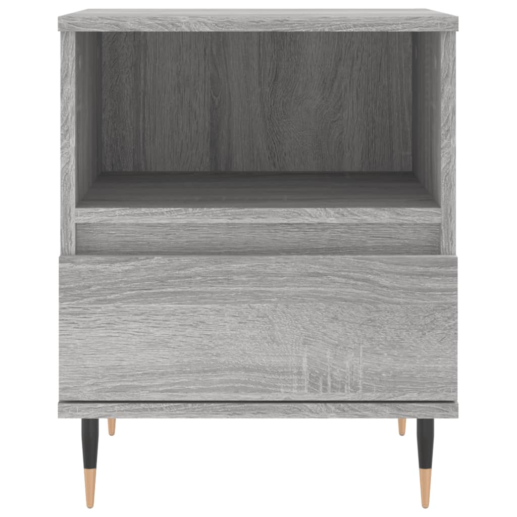 vidaXL Bedside Cabinet Grey Sonoma 40x35x50 cm Engineered Wood 5