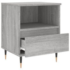 vidaXL Bedside Cabinet Grey Sonoma 40x35x50 cm Engineered Wood 6