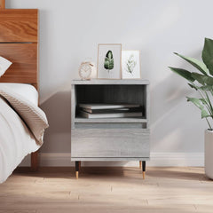 vidaXL Bedside Cabinet Grey Sonoma 40x35x50 cm Engineered Wood 1